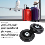 2Pcs Luggage Suitcase Replacement Wheels Universal Rubber Swivel Caster Wheels Bearings Repair Kits with Installation Tool 70x19cm / 27.6x7.5in