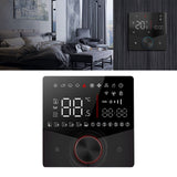 Thermostat ABS Black Smart Programmable WiFi Digital Touchscreen LCD Color Thermostat for Household Black