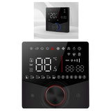 Thermostat ABS Black Smart Programmable WiFi Digital Touchscreen LCD Color Thermostat for Household Black