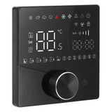 Smart Digital Thermostat LCD Color Display Precise Control Intelligent Temperature Controller Black