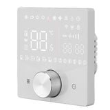 Smart Digital Thermostat LCD Color Display Precise Control Intelligent Temperature Controller White