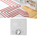 Smart Digital Thermostat LCD Color Display Precise Control Intelligent Temperature Controller White