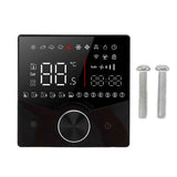 Smart Thermostat Knob Design LCD Color Display Panel Digital Thermostat for Sauna Room Underfloor Heating System Black In Australia - Darrahopens