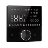 Smart Thermostat Knob Design LCD Color Display Panel Digital Thermostat for Sauna Room Underfloor Heating System Black In Australia - Darrahopens