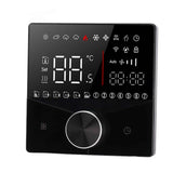 Smart Thermostat Knob Design LCD Color Display Panel Digital Thermostat for Sauna Room Underfloor Heating System Black In Australia - Darrahopens