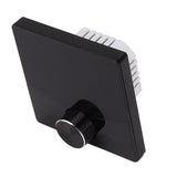 Smart Thermostat Knob Design LCD Color Display Panel Digital Thermostat for Sauna Room Underfloor Heating System Black