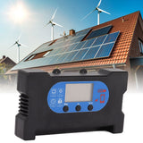5V Solar Charge Controller Solar Panel Charge Controller with Fast Charging Dual USB Type C Port 30A