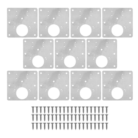 10 PCS Cabinet Hinges Repair Plate with Fixing Screws Thicken Stainless Steel Cupboard Door Hinge Repair Plate Kit for Home In Australia - Darrahopens