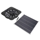 Solar Panel Fan Kit Solar Exhaust Fan 100W Solar Powered Panel with 10inch Round Fan for Greenhouse Shed Chicken Coop Black In Australia - Darrahopens