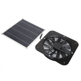 Solar Panel Fan Kit Solar Exhaust Fan 100W Solar Powered Panel with 10inch Round Fan for Greenhouse Shed Chicken Coop Black