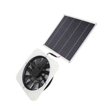 Solar Panel Fan Kit Solar Exhaust Fan 100W Solar Powered Panel with 10inch Round Fan for Greenhouse Shed Chicken Coop White In Australia - Darrahopens