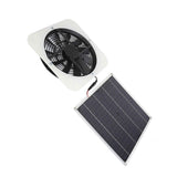 Solar Panel Fan Kit Solar Exhaust Fan 100W Solar Powered Panel with 10inch Round Fan for Greenhouse Shed Chicken Coop White In Australia - Darrahopens