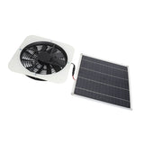 Solar Panel Fan Kit Solar Exhaust Fan 100W Solar Powered Panel with 10inch Round Fan for Greenhouse Shed Chicken Coop White In Australia - Darrahopens