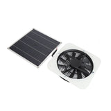 Solar Panel Fan Kit Solar Exhaust Fan 100W Solar Powered Panel with 10inch Round Fan for Greenhouse Shed Chicken Coop White