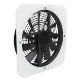 Solar Panel Fan Kit Solar Exhaust Fan 100W Solar Powered Panel with 10inch Round Fan for Greenhouse Shed Chicken Coop White