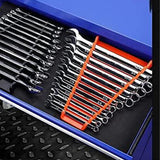 2 Packs Magnetic Wrench Organizer 12 Slots Strong ABS Space Saving Magnetic Wrench Rack for 6 to 24mm 1/4in to 1/16in