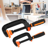 2Pcs C Clamp 2 Inch 3 Inch Adjustable Quick Release Button Slip Resistant Ergonomic for Woodworking Household Clamping Projects In Australia - Darrahopens