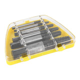 6 Pcs Damaged Screw Extractor with Yellow Storage Box Steel Stripped Bolt Remover for Home Repairs Automotive Mechanical Repairs In Australia - Darrahopens