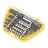 6 Pcs Damaged Screw Extractor with Yellow Storage Box Steel Stripped Bolt Remover for Home Repairs Automotive Mechanical Repairs In Australia - Darrahopens