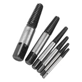 6 Pcs Damaged Screw Extractor with Yellow Storage Box Steel Stripped Bolt Remover for Home Repairs Automotive Mechanical Repairs
