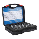 26 PCS Nut Bolt Thread Checker High Accuracy Carbon Steel ABS Nut and Bolt Thread Gauge Set for Detecting Fixed Bolts
