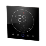 Wireless Smart Thermostat for Home Accurate Programmable Thermostat Wall Mounted Boiler Thermostat AC95‑240V Square Black