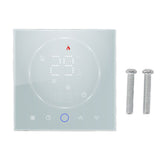 LED Smart Thermostat 7 Day Programmable Smart Wireless Home Thermostat Controller Panel for Electric Heating AC95‑240V White In Australia - Darrahopens