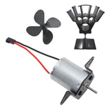 Fireplace Fan Motor Stove Fan Motor Aluminium Powerful Fireplace Fan Accessory for 41 to 45mm Installation