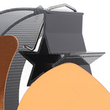 Stove Fan 6 Blades Fireplace Fan Heat Powered Fast Wind Circulation Half Moon Pattern Thermoeletric Fan for Log Burner Gold
