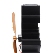 Heat Powered Stove Fan 7 Blade Moon Model Silent Operation Circulating Warm Air Highly Efficient Log Burner Fan For Wood Stove Accessories Gold