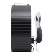 Wood Burner Fan 5 Blades Ultra Quiet Air Circulation Heating Energy Saving Heat Powered Fireplace Fan for Ice Fishing Camping Silver