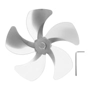 Stove Fan Blade Replacement Aluminum Alloy Enhance Warm Air Circulation Fireplace Fan 5 Blade for Stove Fan Accessories Silver In Australia - Darrahopens