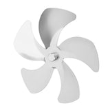 Stove Fan Blade Replacement Aluminum Alloy Enhance Warm Air Circulation Fireplace Fan 5 Blade for Stove Fan Accessories Silver In Australia - Darrahopens