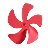 Stove Fan Blade Replacement Aluminum Alloy Enhance Warm Air Circulation Fireplace Fan 5 Blade for Stove Fan Accessories Red In Australia - Darrahopens