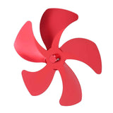 Stove Fan Blade Replacement Aluminum Alloy Enhance Warm Air Circulation Fireplace Fan 5 Blade for Stove Fan Accessories Red In Australia - Darrahopens