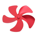 Stove Fan Blade Replacement Aluminum Alloy Enhance Warm Air Circulation Fireplace Fan 5 Blade for Stove Fan Accessories Red In Australia - Darrahopens