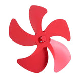 Stove Fan Blade Replacement Aluminum Alloy Enhance Warm Air Circulation Fireplace Fan 5 Blade for Stove Fan Accessories Red In Australia - Darrahopens