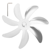 Stove Fan Aluminum Alloy Blade 7 Blades Easy Installation Universal Fireplace Fan Blade Replacement for Fireplace Fan Silver In Australia - Darrahopens