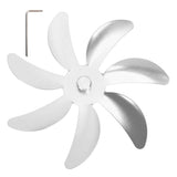 Stove Fan Aluminum Alloy Blade 7 Blades Easy Installation Universal Fireplace Fan Blade Replacement for Fireplace Fan Silver In Australia - Darrahopens