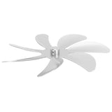Stove Fan Aluminum Alloy Blade 7 Blades Easy Installation Universal Fireplace Fan Blade Replacement for Fireplace Fan Silver