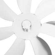 Stove Fan Aluminum Alloy Blade 7 Blades Easy Installation Universal Fireplace Fan Blade Replacement for Fireplace Fan Silver
