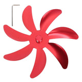 Stove Fan Aluminum Alloy Blade 7 Blades Easy Installation Universal Fireplace Fan Blade Replacement for Fireplace Fan Red In Australia - Darrahopens