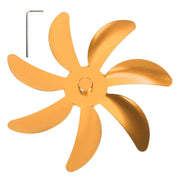 Stove Fan Aluminum Alloy Blade 7 Blades Easy Installation Universal Fireplace Fan Blade Replacement for Fireplace Fan Gold In Australia - Darrahopens