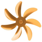 Stove Fan Aluminum Alloy Blade 7 Blades Easy Installation Universal Fireplace Fan Blade Replacement for Fireplace Fan Gold In Australia - Darrahopens
