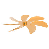 Stove Fan Aluminum Alloy Blade 7 Blades Easy Installation Universal Fireplace Fan Blade Replacement for Fireplace Fan Gold