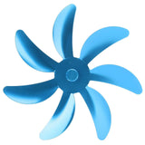 Stove Fan Aluminum Alloy Blade 7 Blades Easy Installation Universal Fireplace Fan Blade Replacement for Fireplace Fan Blue In Australia - Darrahopens