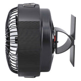 Round Fireplace Fan Heat Powered Stove Fan Aluminum Alloy Wood Burner Kerosene Stove Fan for Household Use
