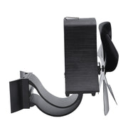 6 Blade Magnet Wall Mount Heat Powered Stove Fan Pipe Fireplace Fan Magnetic Installation for Wood Log Burners Black