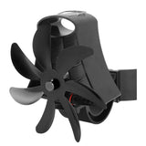 Wood Stove Fan Pipe Fireplace Fan 7 Blades Stove Fan On Chimney Silent Motors Heat Powered Wood Stove Fan Magnetic Wall Mount Black In Australia - Darrahopens