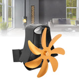 Wood Stove Fan Pipe Fireplace Fan 7 Blades Stove Fan On Chimney Silent Motors Heat Powered Wood Stove Fan Magnetic Wall Mount Gold